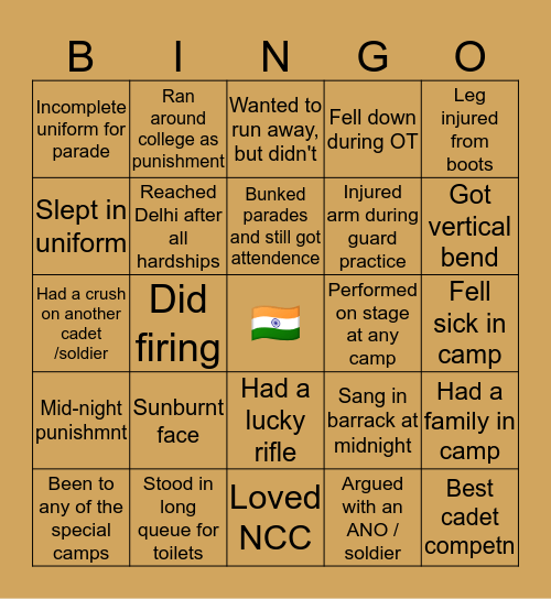 NCC Bingo Card