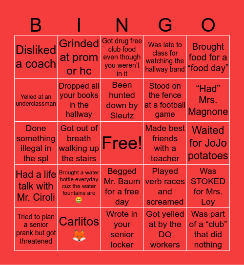 StC Bingooooo Bingo Card