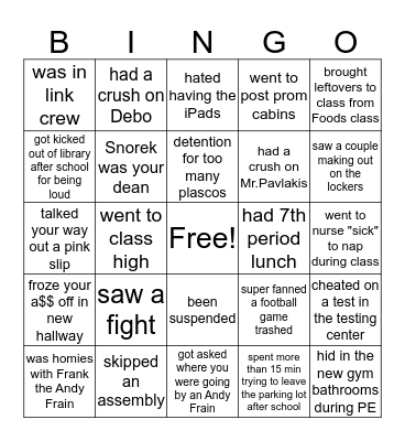 GBN Bingo Card