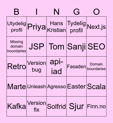 Bingo Friday Bingo Card