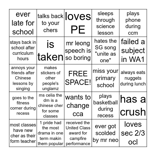 Bingo Card