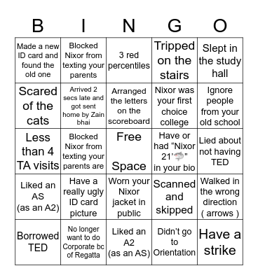 Bingo Card