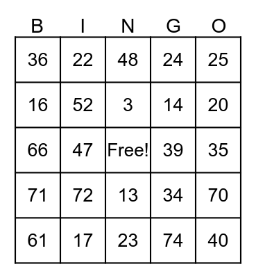 NOLAN COVID-19 BINGO Card