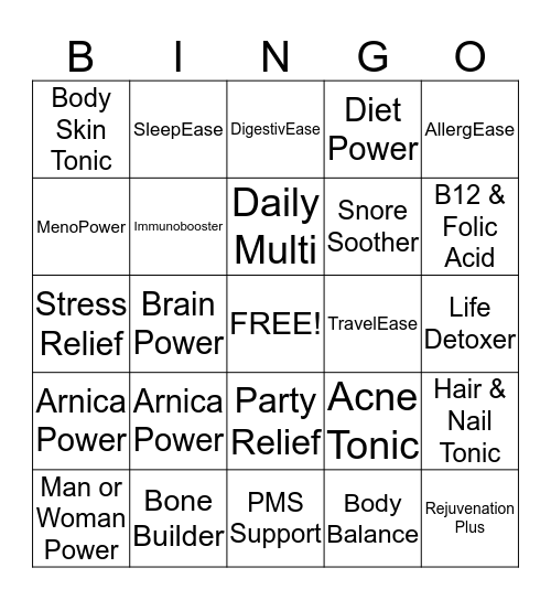 SPRAYOLOGY Bingo Card