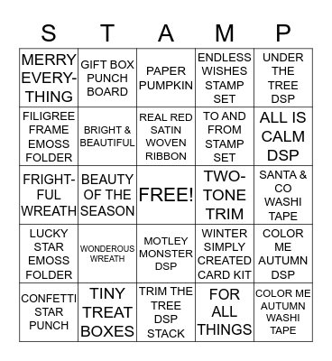 HOLIDAY BINGO Card
