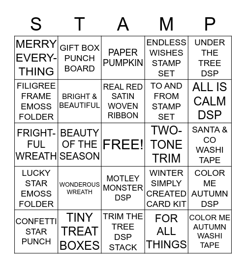 HOLIDAY BINGO Card