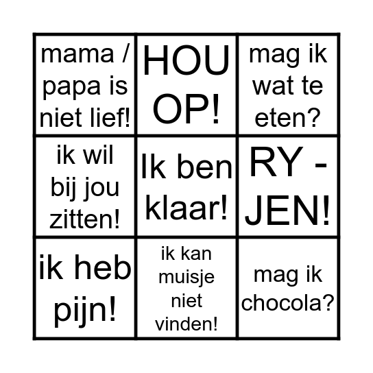 KYLA BINGO Card