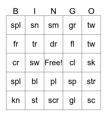 BINGO BLEND Bingo Card