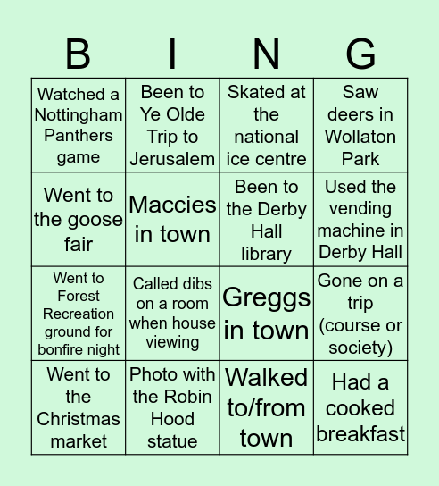 Squad Part 2 Bingo Card