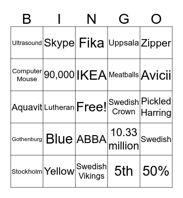 SwedenaFl Bingo Card