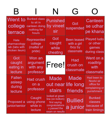 The SDPCites’ Bingo!!😅 Bingo Card