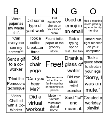 CIBO Bingo Card