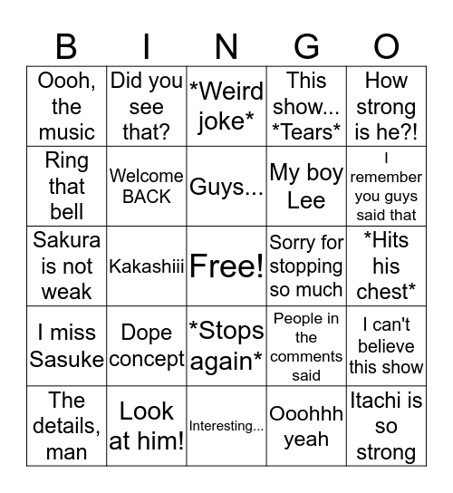 Lucky Bingo Card