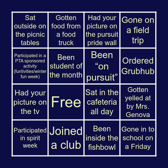 Crossroads Flex Bingo Card