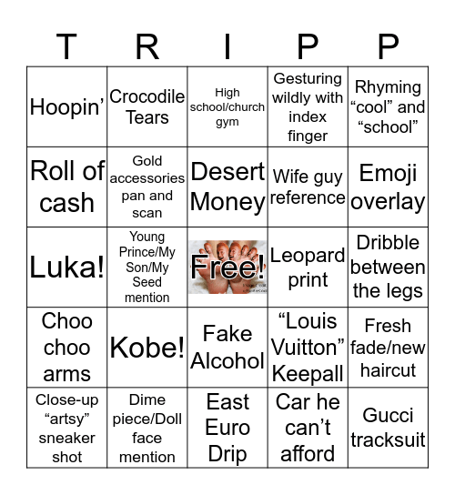 TRIPP Bingo Card