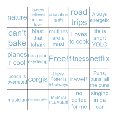 How much do you have in common with Shilpa? Bingo Card