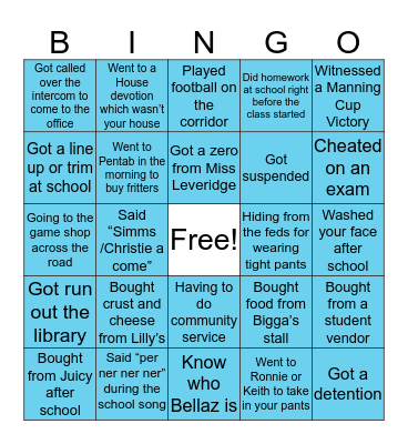 STGC EDITION Bingo Card