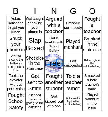 Transit Tech Bingo Card