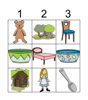 GOLDILOCKS BINGO Card