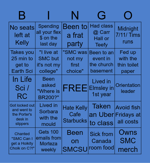 SMC Bingo Card