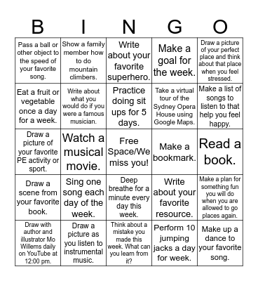 Resource Bingo: May 11-15 Bingo Card