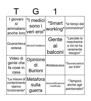 COVID FIESTA Bingo Card