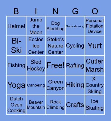 Common Ground Bingo Card