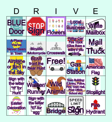 Somerset, MA: The Great Egg Hunt of 2020 Bingo Card