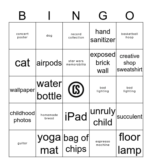 CS Visual VC Bingo Card