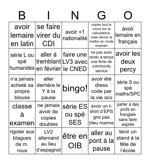 ROCHAMBINGO Card