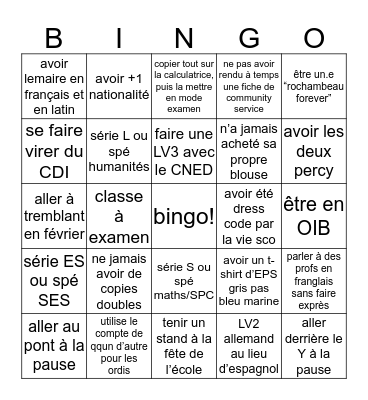 ROCHAMBINGO Card