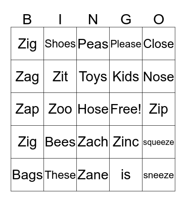 Liev's Bingo Card Bingo Card