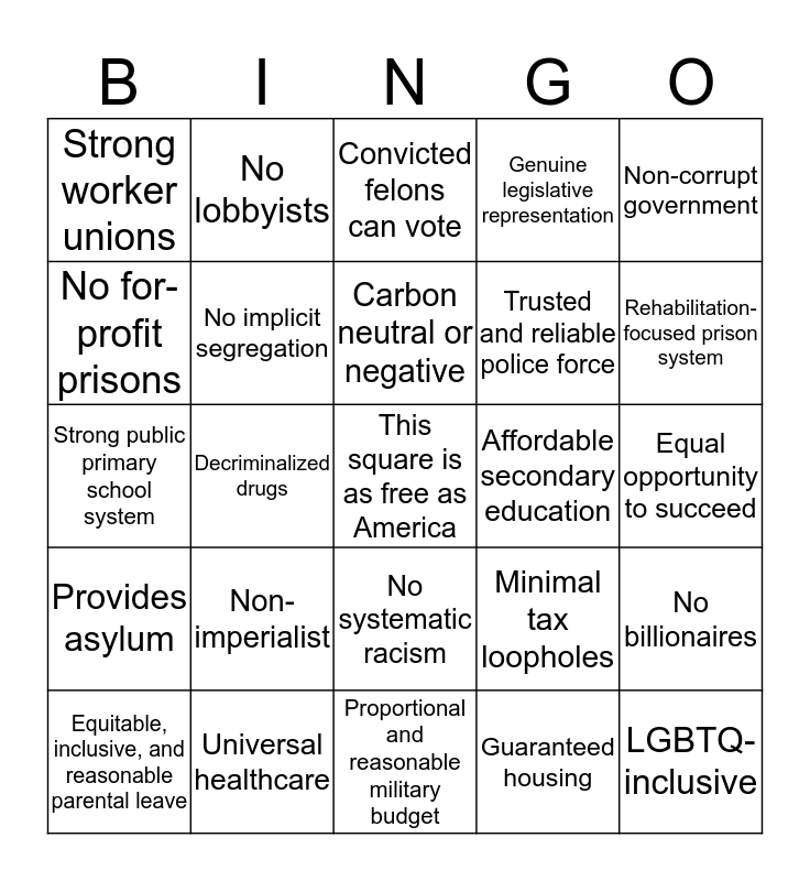 good-country-bingo-card