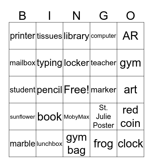 Bingo Party - Anderson Bingo Card