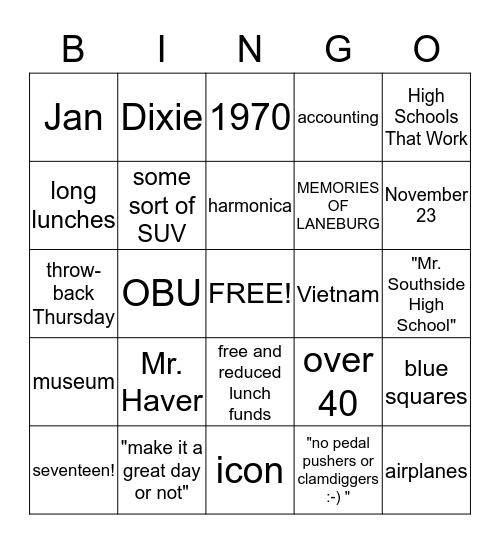 Is it already August 11? Bingo Card