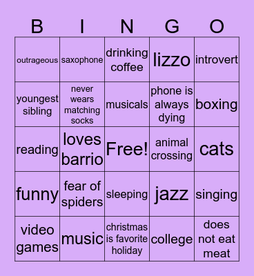 what do you have in common with belle? Bingo Card