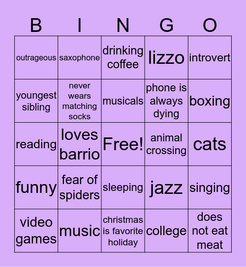 what do you have in common with belle? Bingo Card