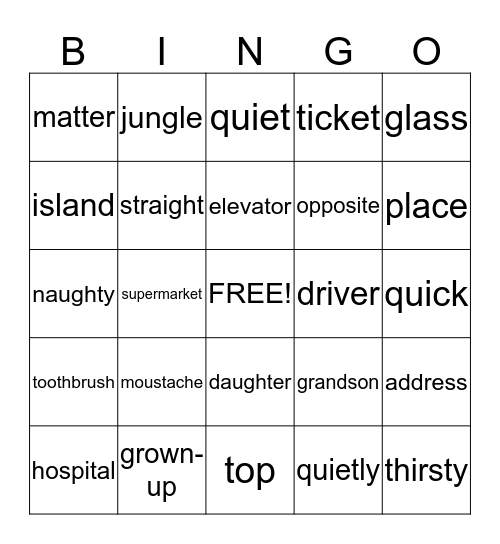 Bingo Card