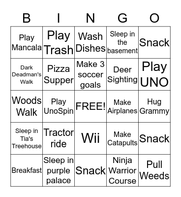 BOSO Bingo Card
