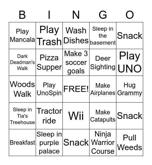 BOSO Bingo Card
