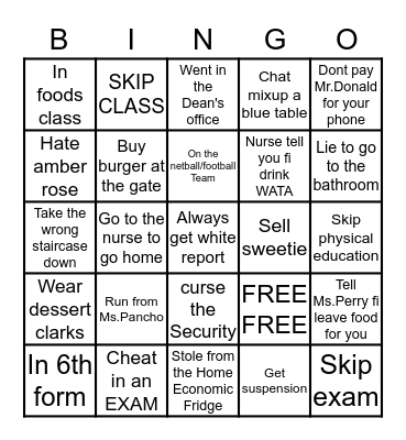 DUNOON TECHNICAL Bingo Card