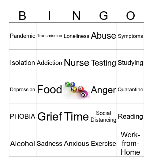 Mental Health Bingo Card