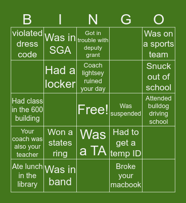 Flagler Palm Coast Bingo Card