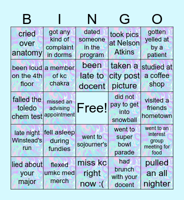 🆄🅼🅺🅲 🅼🅴🅳 🅴🅳🅸🆃🅸🅾🅽 Bingo Card