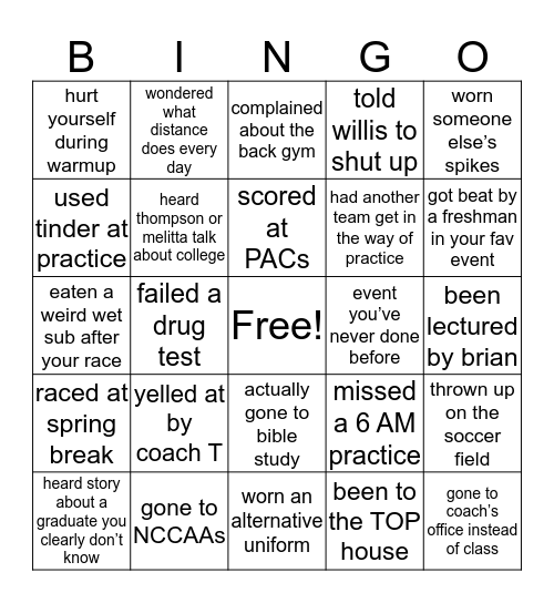 Geneva TF Bingo Card