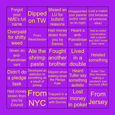 Ligma Alpha Mu Beta Bingo Card