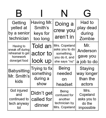 Tech at the Ridge Bingo Card