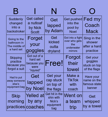 WCAY Bingo Chart Bingo Card