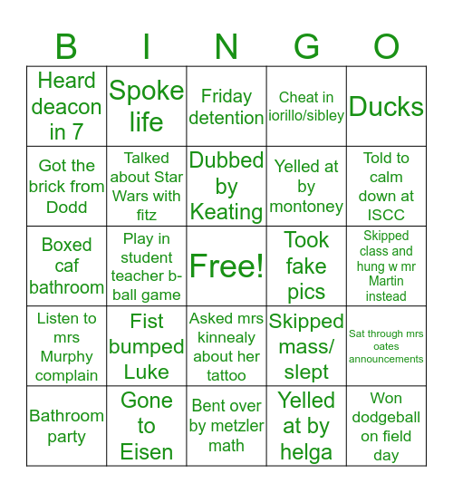 NWC BINGO Card