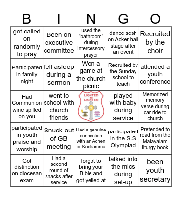 HOREB MTC BINGO Card